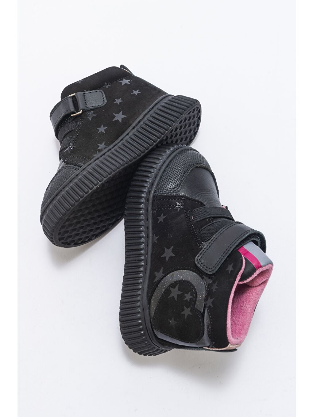 Kız Çocuk Siyah Hakiki Deri Suya Dayanıklı Anatomik Günlük Bot-3