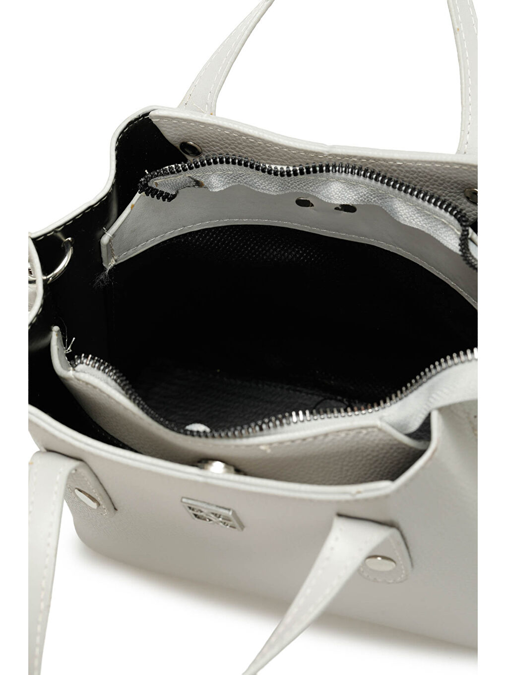 Bej NTRL PRM CKGZ EL 5PR GRI Kadın El Çantası-3