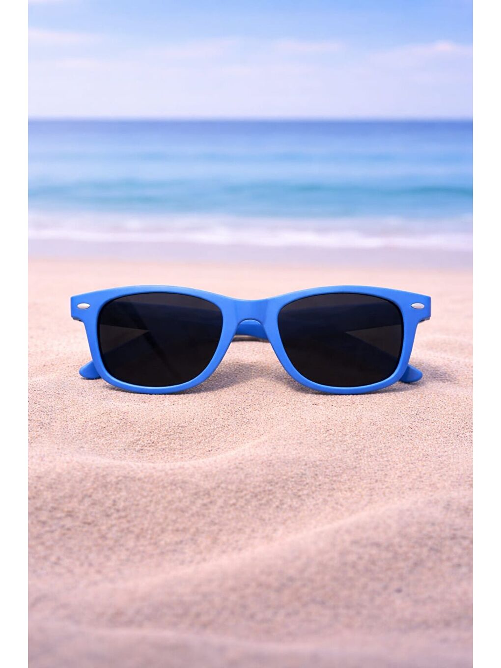 Sarı Çocuk Desenli Mayo Takımı - Bone ve Güneş Gözlüğü Hediyeli 2'li Set 12717-1