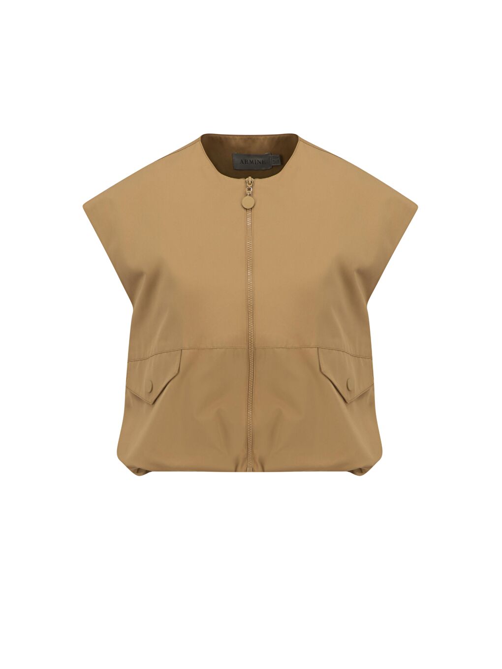 Kahverengi Bomber Yelek 25Y4504 Sahra-5