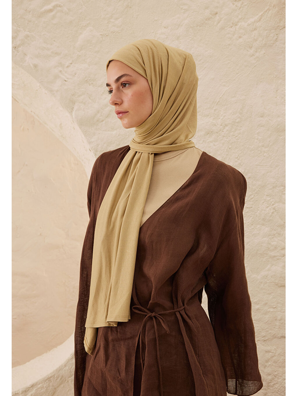 Kahverengi Penye Şal Cappuccıno-1