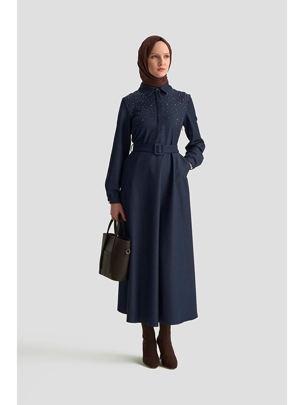 Elbise 25Kt905 İndigo-1