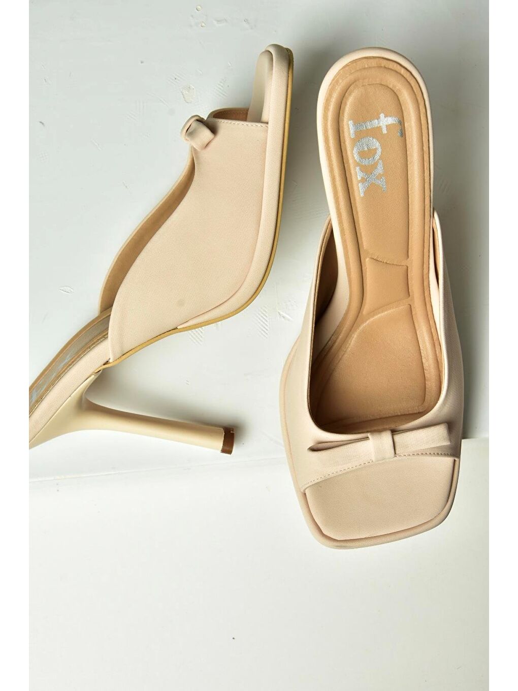 Bej Ten Kadın Topuklu Ayakkabı U997451204-2