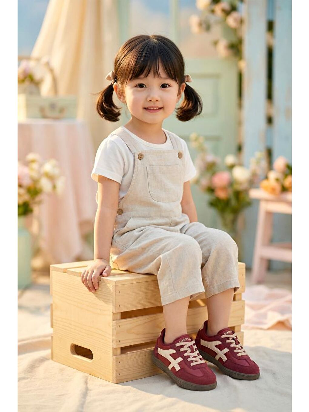 Bej Kids DS RUBY Sneaker Günlük Spor Ayakkabı 2025 Çocuk-4