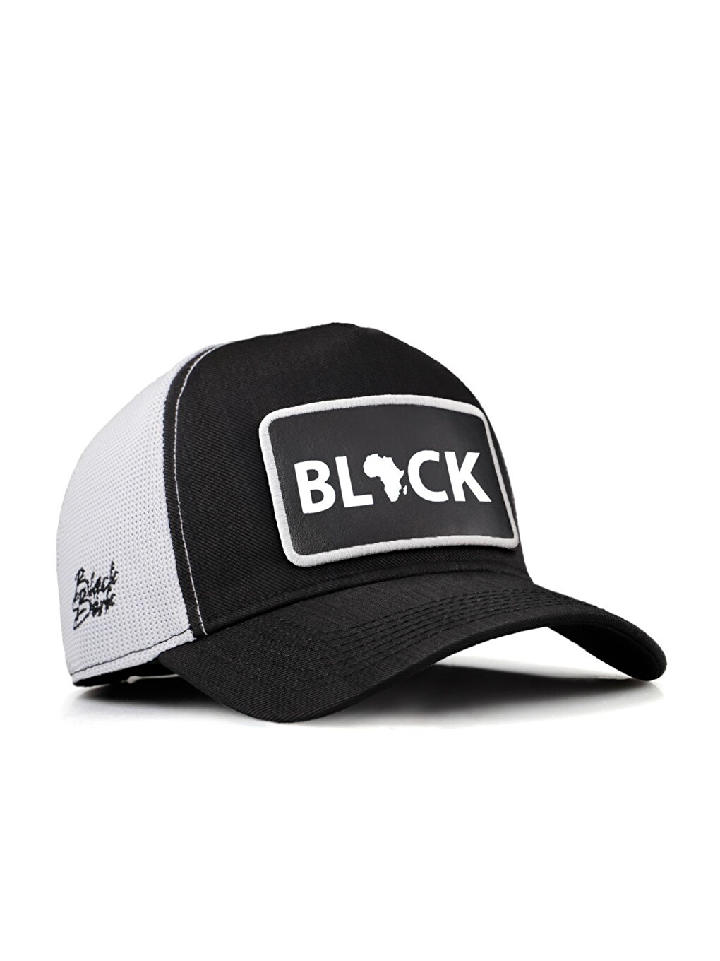 Cordura Black Logolu Siyah-Beyaz Trucker Şapka