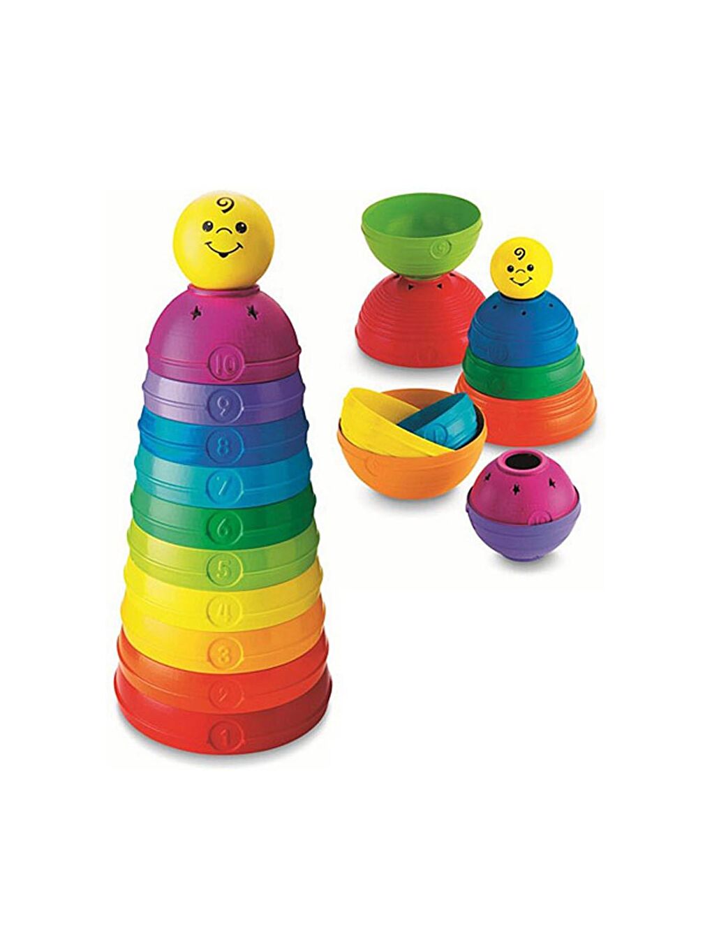 FISHER PRICE Beyaz-Renklibaskı Numaralı Kaplar