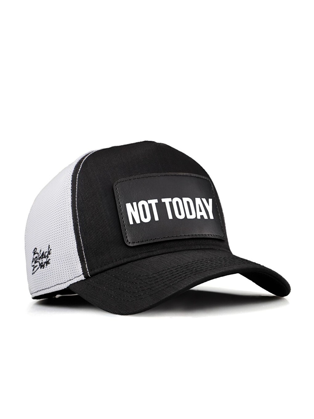 Cordura Not Today Logolu Siyah-Beyaz Trucker Şapka