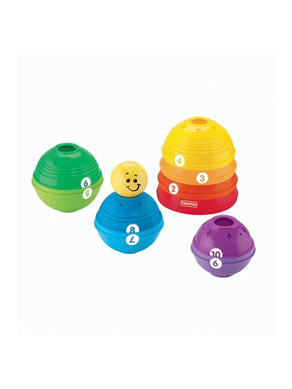 FISHER PRICE Beyaz-Renklibaskı Numaralı Kaplar - 2