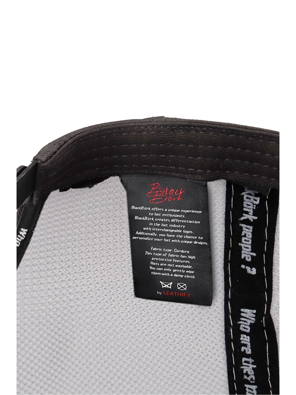 Cordura Black Logolu Siyah-Beyaz Trucker Şapka-2