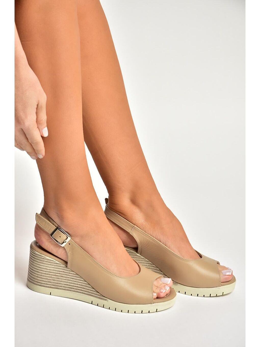 Bej Kadın Sandalet Y555344003-2