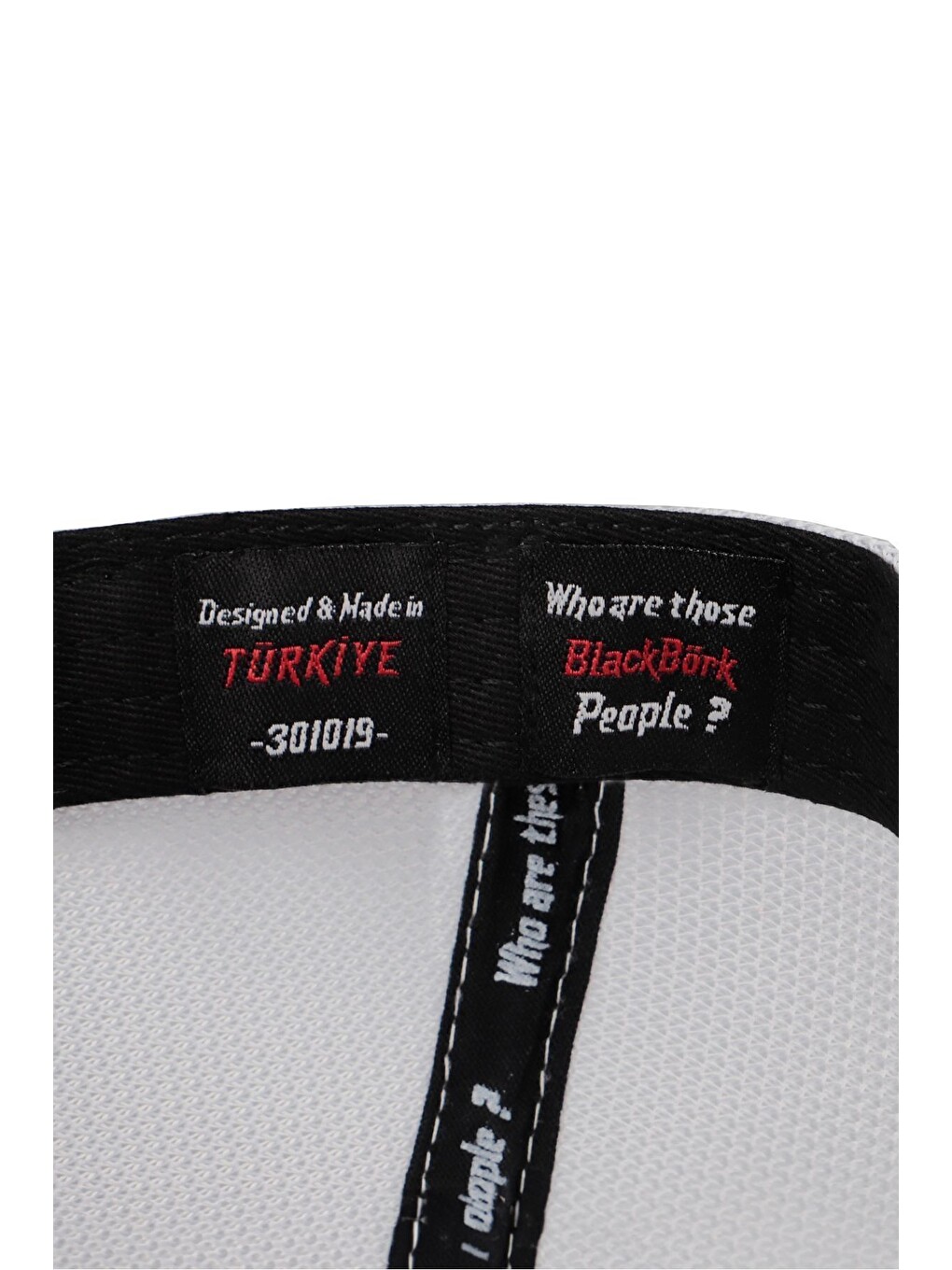 Cordura Black Logolu Siyah-Beyaz Trucker Şapka-3