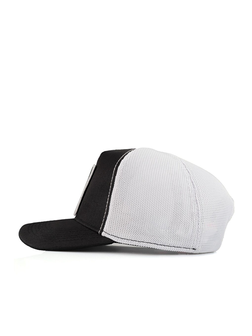 Cordura Black Logolu Siyah-Beyaz Trucker Şapka-4