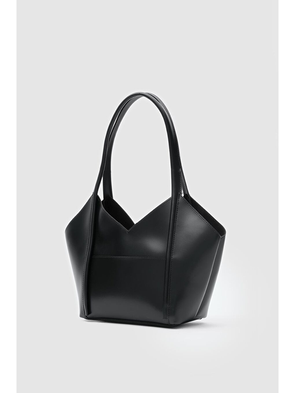 Geza Asimetrik Omuz Çantası Siyah-1