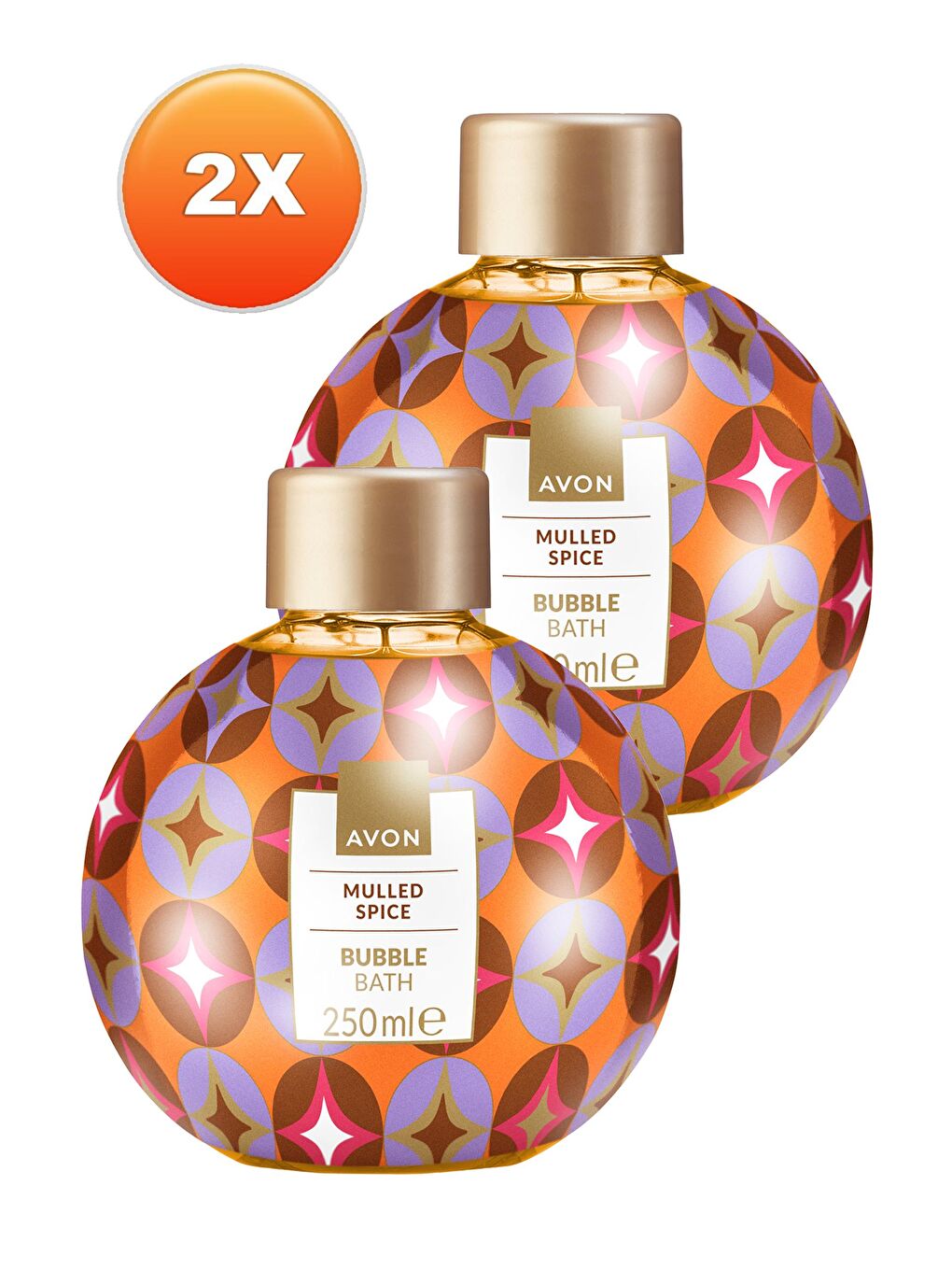 AVON Mulled Spice Sıcak Baharat Kokulu Banyo Köpüğü 250 Ml. İkili Set - 1