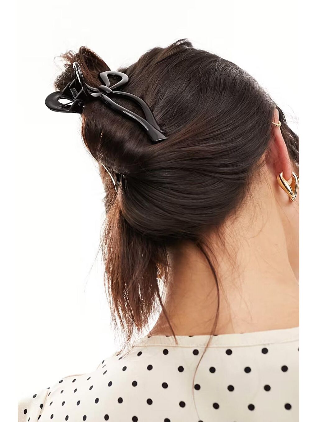 Siyah Büyük Fiyonk Asetat Mandal Toka-2