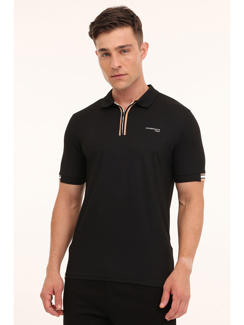 ML FRANKY 12BA-111 4PR Siyah Erkek Kısa Kol Tişört