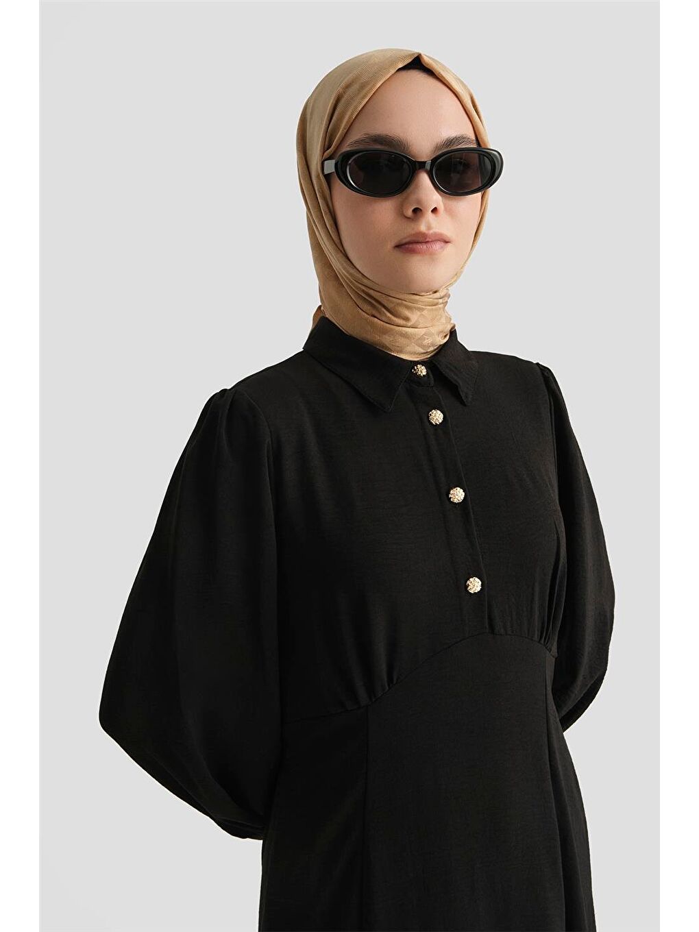 Elbise 25Yd9177 Siyah-2