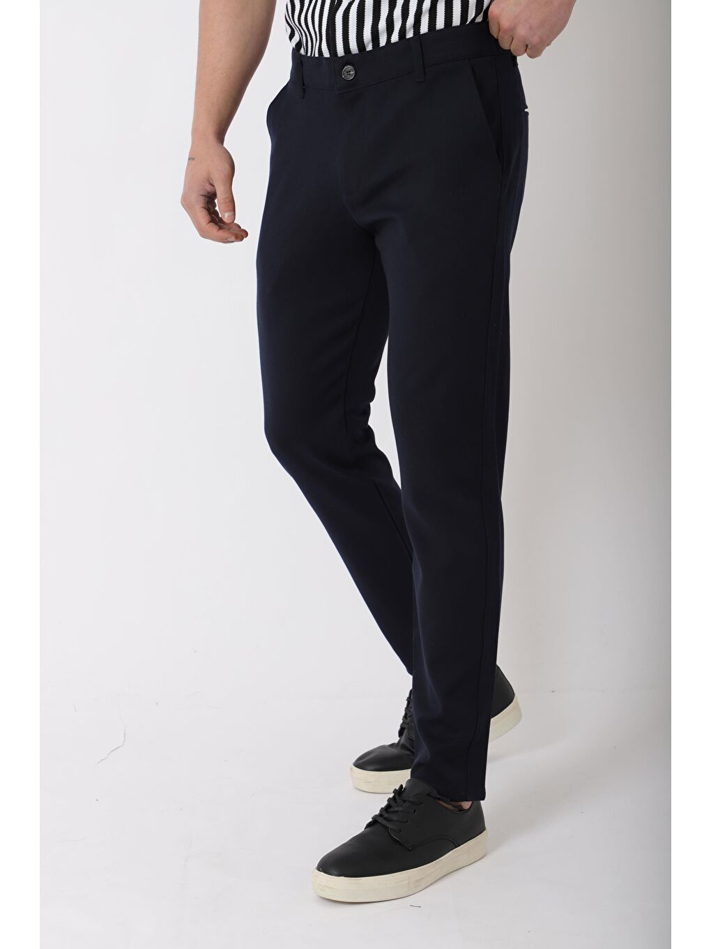 Lacivert Dar Paça Kumaş Erkek Pantolon DP_0396-6