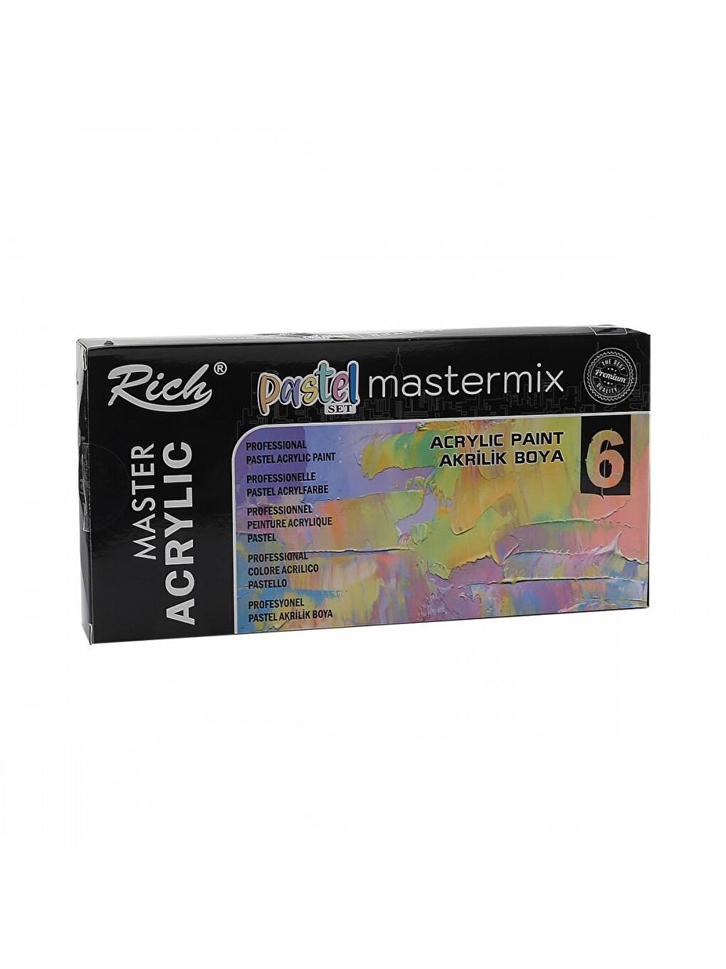 Mastermix Akrilik Boya 60 cc 6 lı Pastel Renkler-2