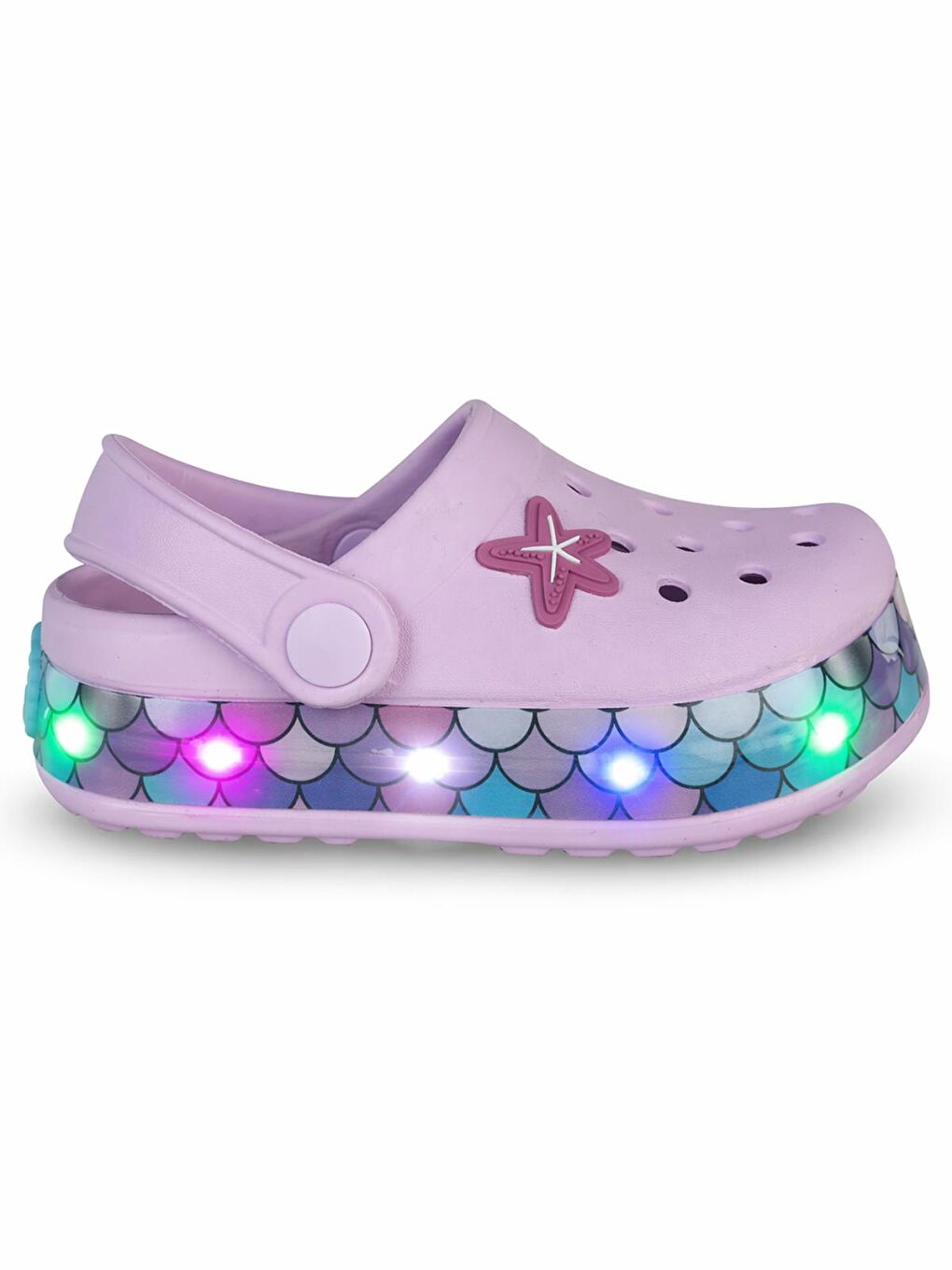 Girls Patch Işıklı 23-31 Numara Terlik - Lila-4