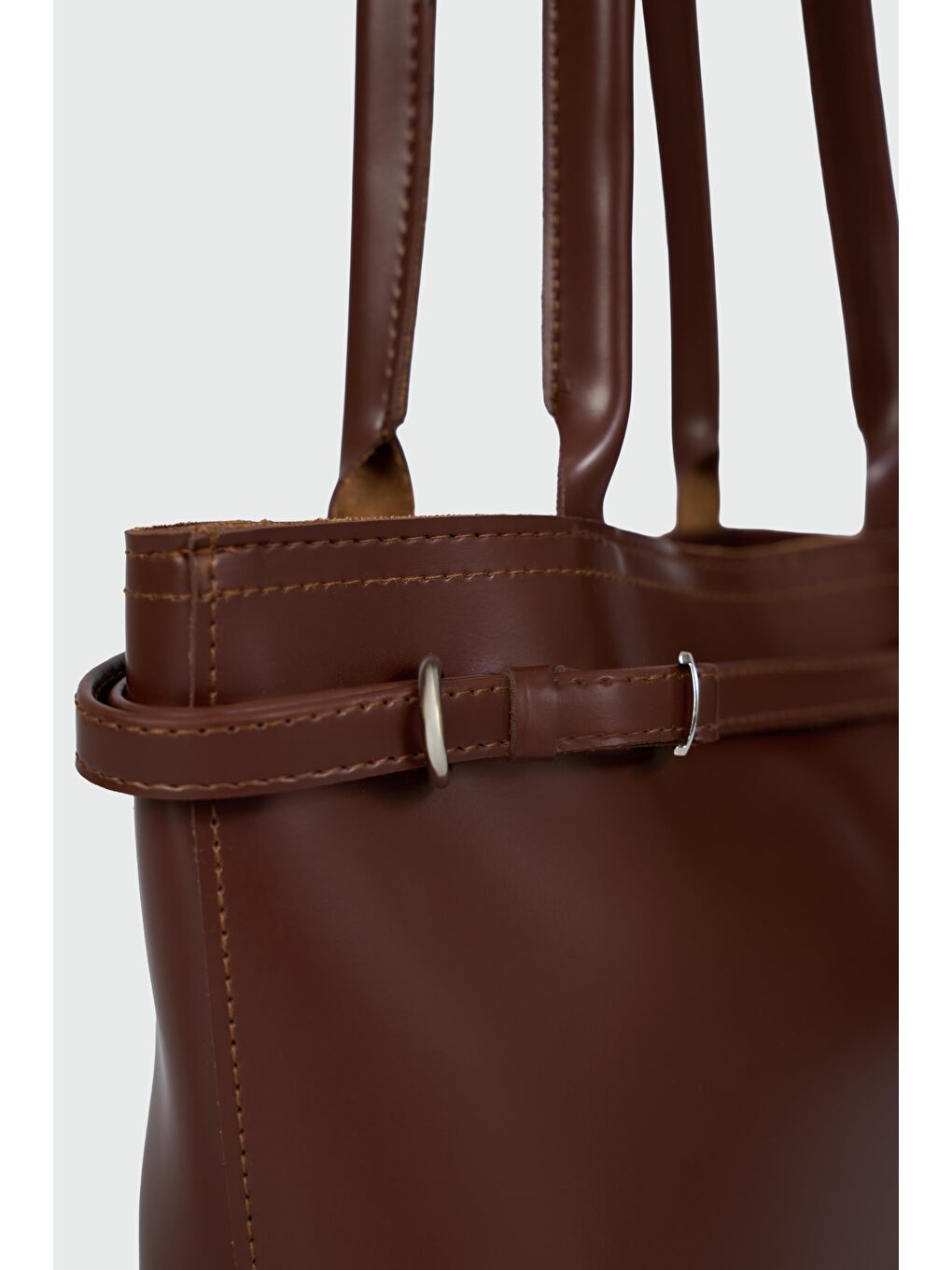 Kahverengi Glove Omuz Çantası Fındık Kabuğu-2