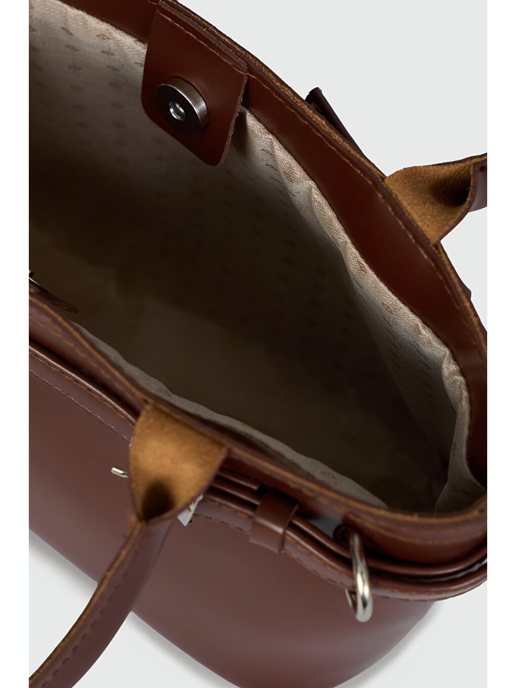 Kahverengi Glove Omuz Çantası Fındık Kabuğu-3