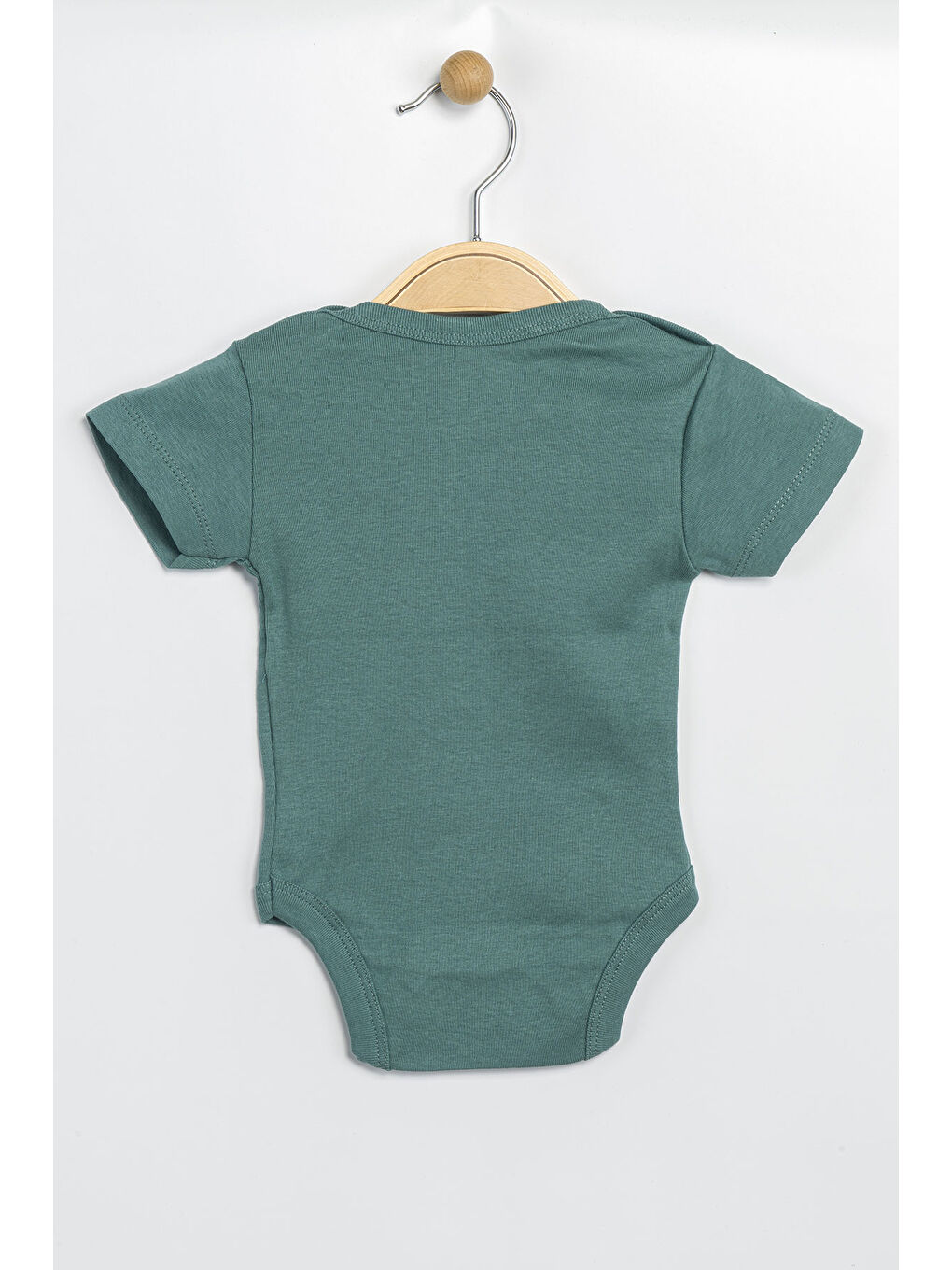 Yeşil Erkek Kız Bebek Çıtçıtlı % 100 Pamuk Body & Zıbın-1