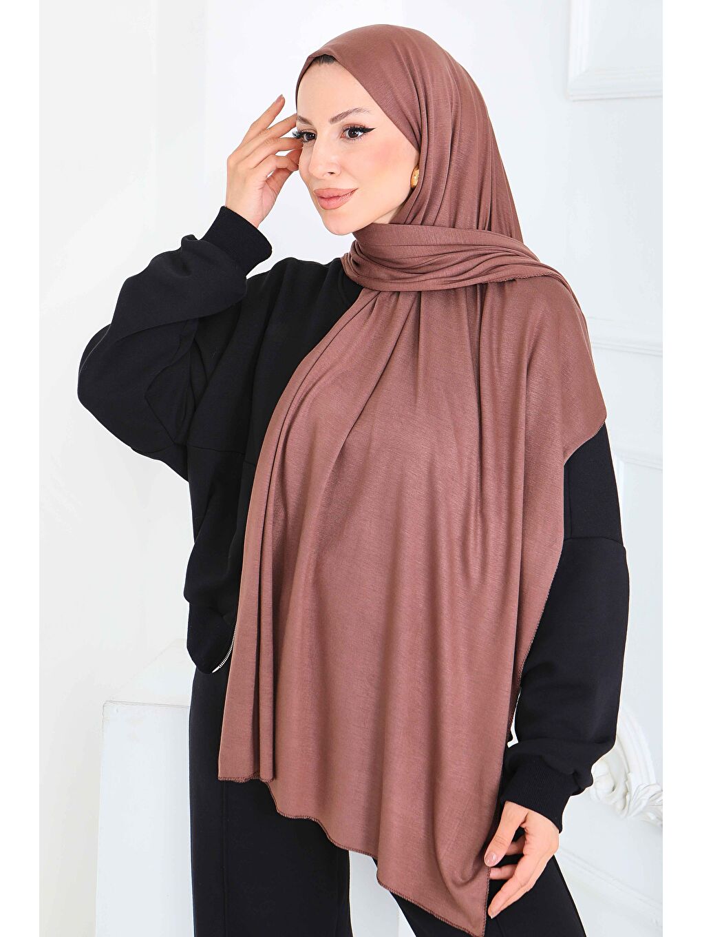 Bej Penye Şal Vizon - 27854-VIZON-1