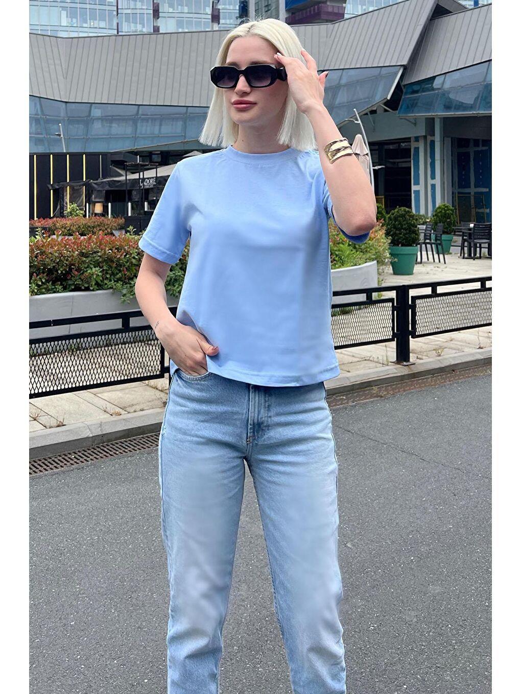 Mavi Bisiklet Yaka Basic Kadın Tişört Mg2075-1