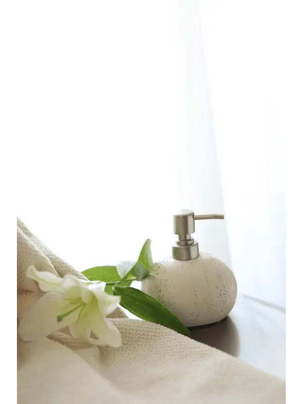 Travertine 3 Parça Banyo Seti Açık Bej-4