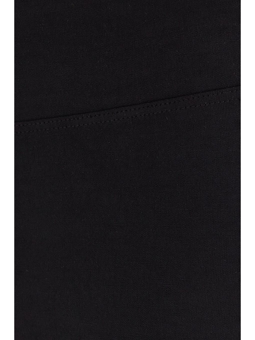 Kadın Slim Fit Dar Kesim Modal Kumaş İspanyol Paça Siyah Pantolon-5