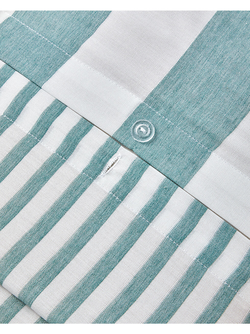 Calm Horizon İpliği Boyalı Çift Kişilik Nevresim Takımı 200x220 cm Yeşil-6