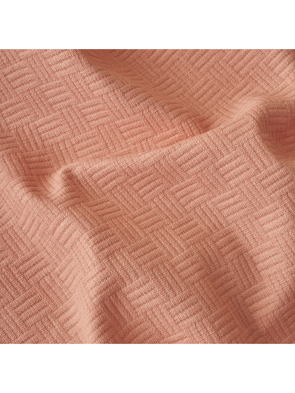 Bella Maison Pembe %100 Pamuk Line Çift Kişilik Pike Takımı Somon (200x220 cm) - 4