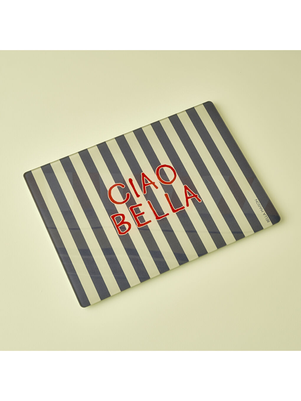 Line Cam Kesme Tahtası Lacivert (35x25 cm)