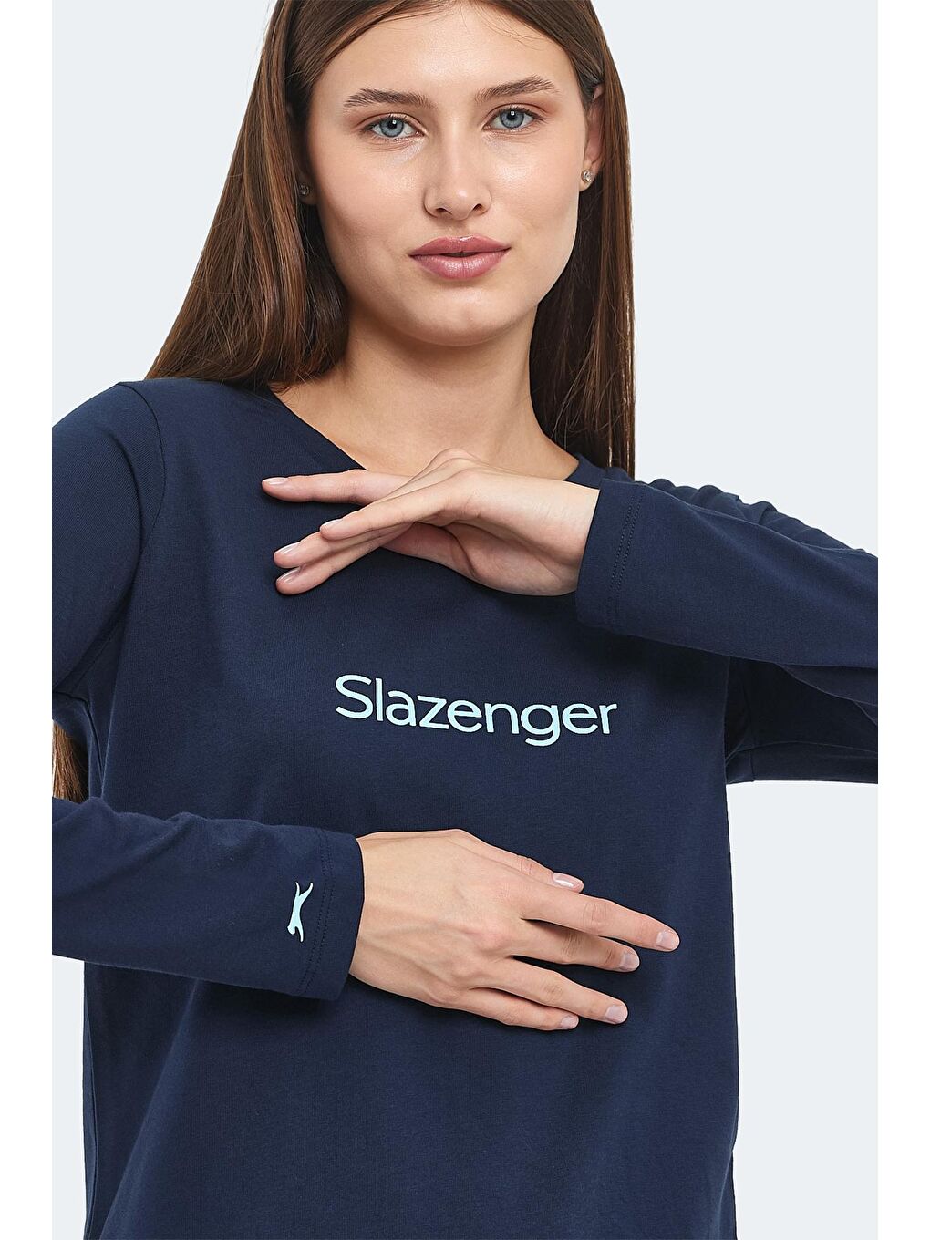 SLAZENGER Lacivert-Turkuaz PAOLINA IN Kadın Pijama Takım Lacivert / Turkuaz - 3