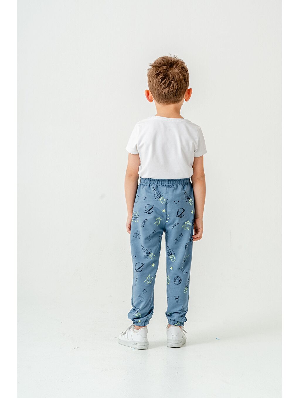 Mavi Gezegen Baskılı Erkek Çocuk Eşofman Altı-5