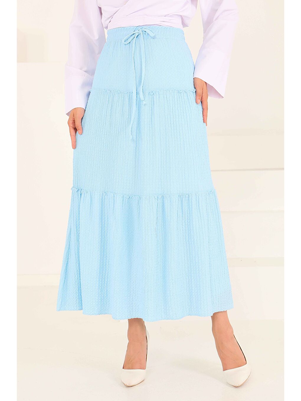 Buffle Etek Bebe Mavi - 27540-2