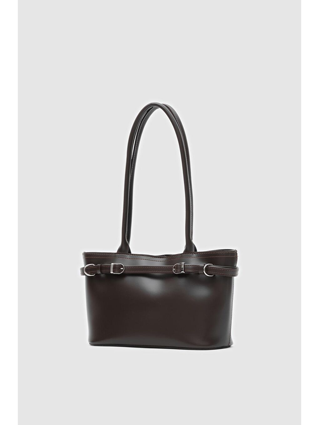 Kahverengi Glove Omuz Çantası Acı Kahve-1