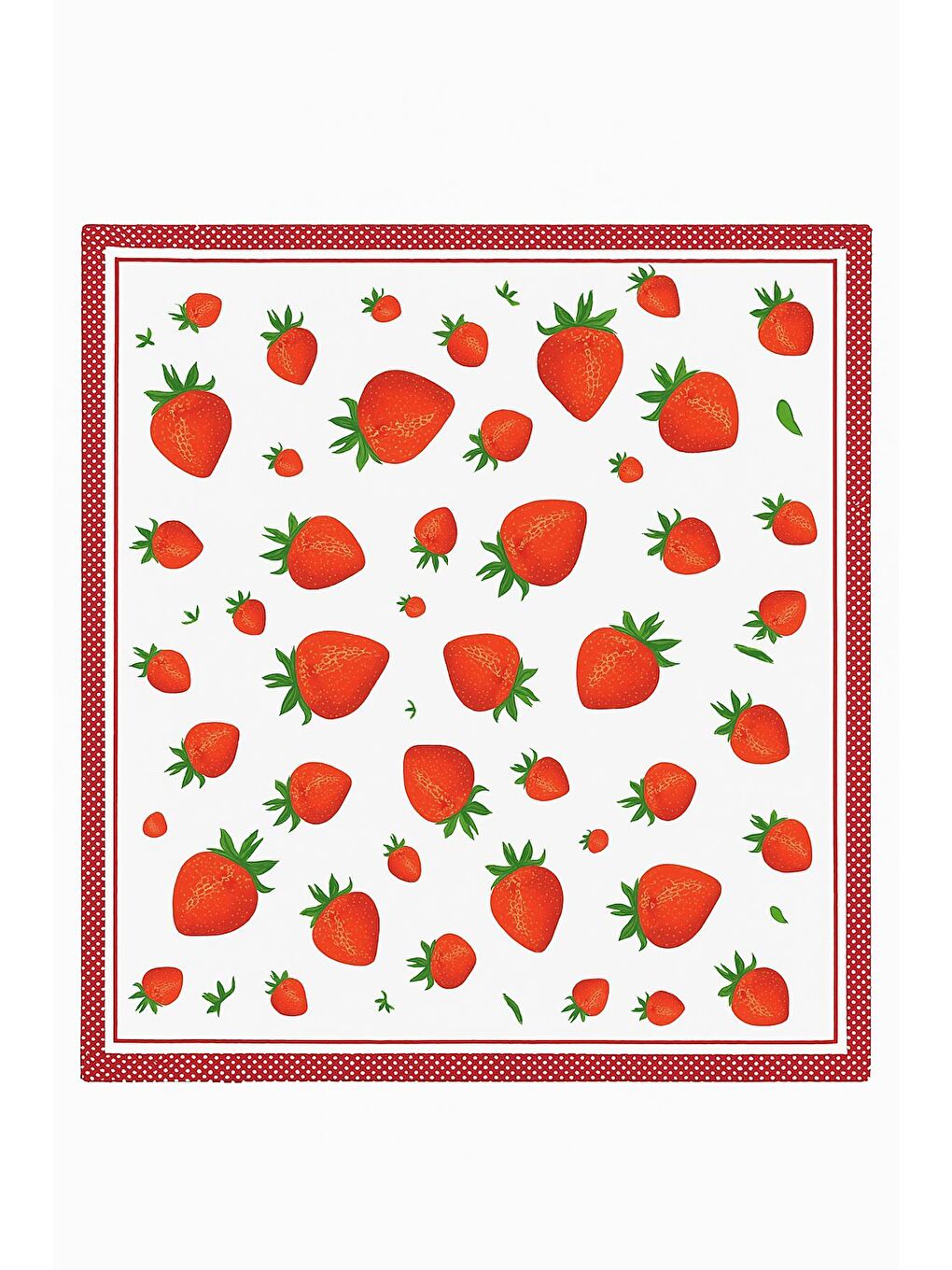 Kırmızı Bohem Saten Dokulu Bandana Fular-1