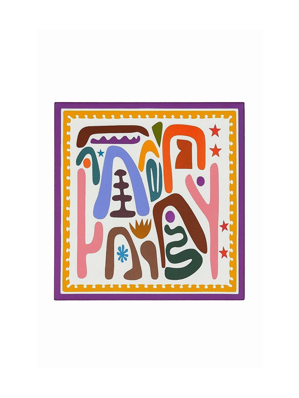 Turuncu Bohem Saten Dokulu Bandana Fular-1