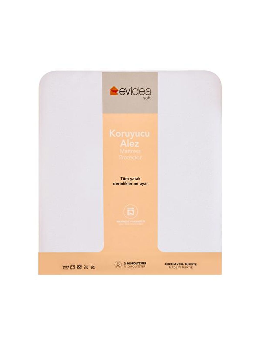 Soft Breeze Pes Çift Kişilik Lastikli Alez - Beyaz - 160x200 cm-1