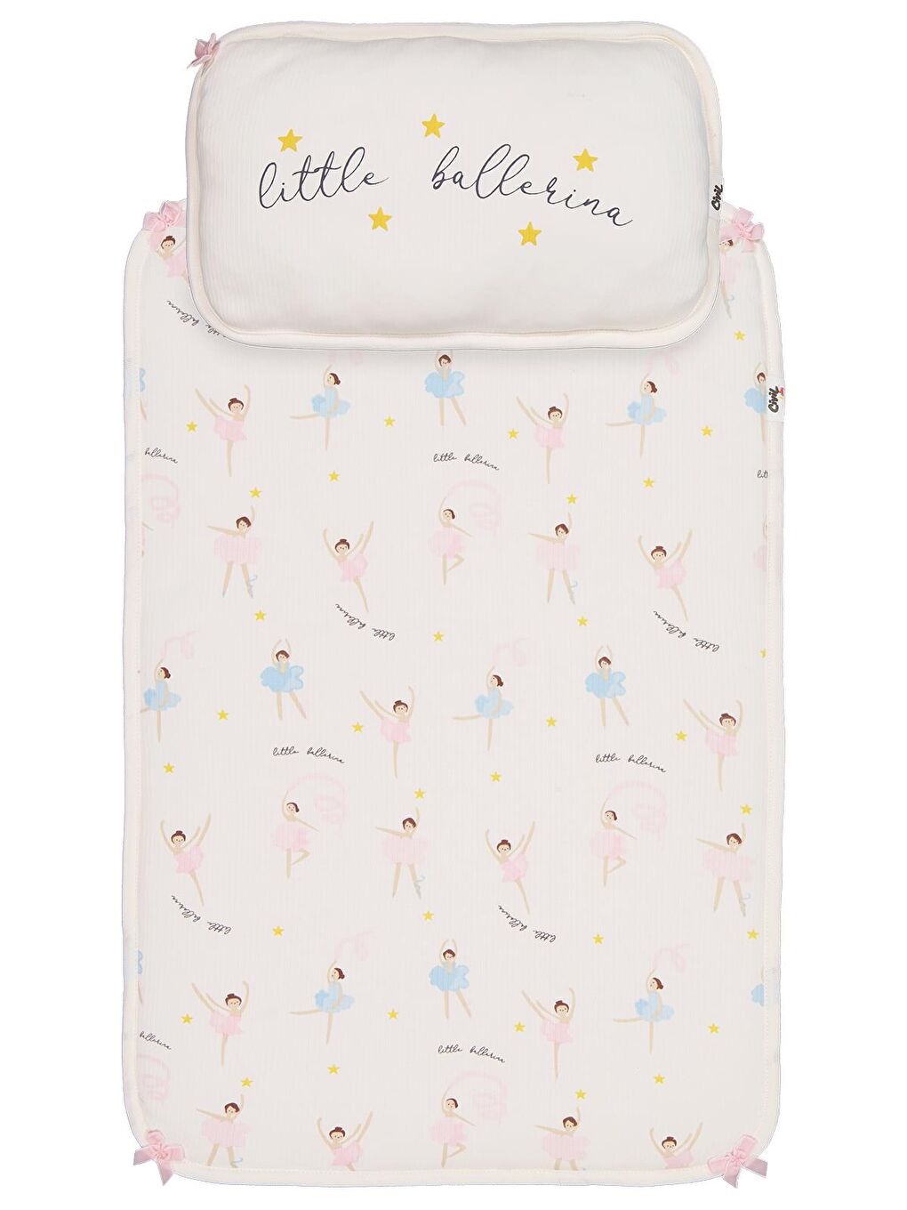 Baby Balerin Empirme Baskılı Alt Açma - Ekru Standart-1