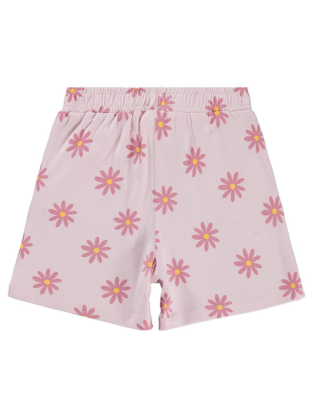 Pembe Girls Papatya Desenli 6-9 Yaş Şort - Pudra-1