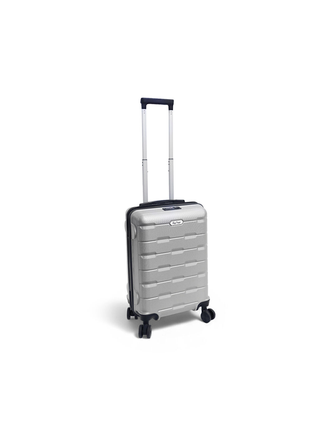 Gri Moods Up TSA Kilitli 20" ABS Gövdeli Valiz | Kabin Boy-Gümüş