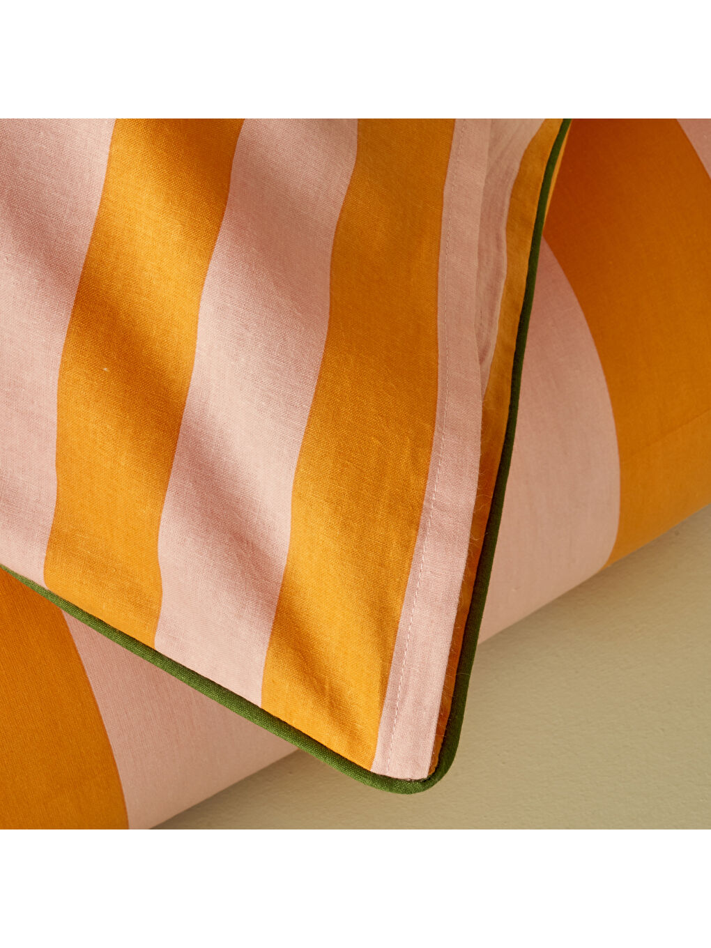 %100 Pamuk Line Çift kişilik Nevresim Takımı Turuncu (200x220 cm)-3