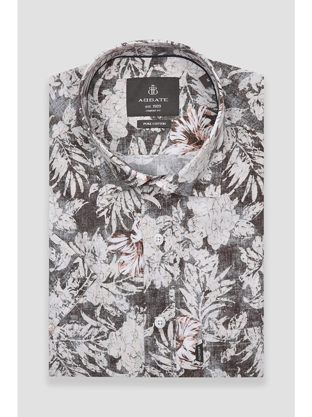 Vento Poplin Pamuklu Comfort Fit Siyah Klasik Yaka Erkek Baskılı %100 Pamuk Gömlek-4