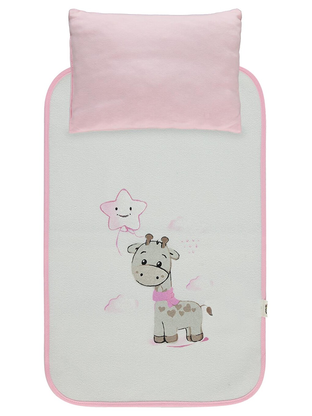 Baby Zurafa Baskılı Alt Açma - Pembe Standart