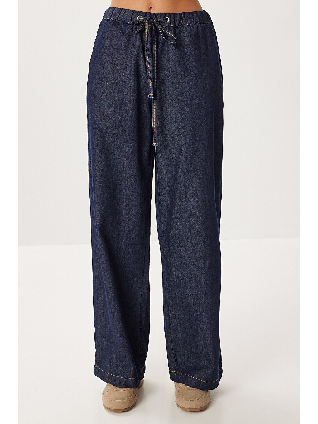 Mavi Gold Düğmeli Denim Ceket Pantolon Takım KOYU MAVİ LRI0014-4