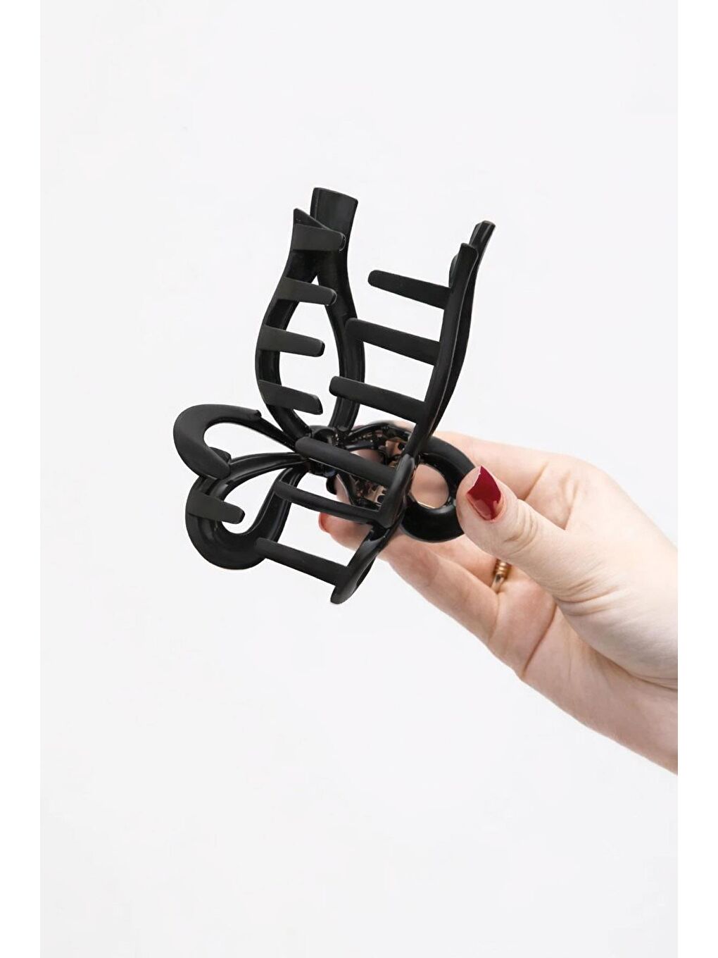 Antrasit Büyük Fiyonk Asetat Mandal Toka-3