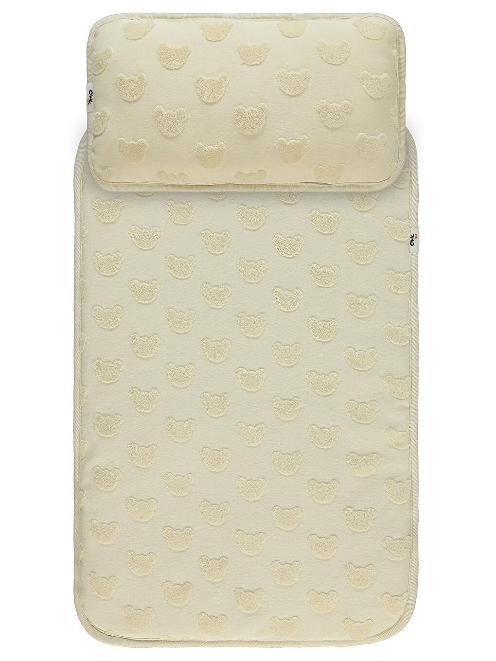 Baby Kabartmalı Ayıcık Baskılı Alt Açma - Bej Standart